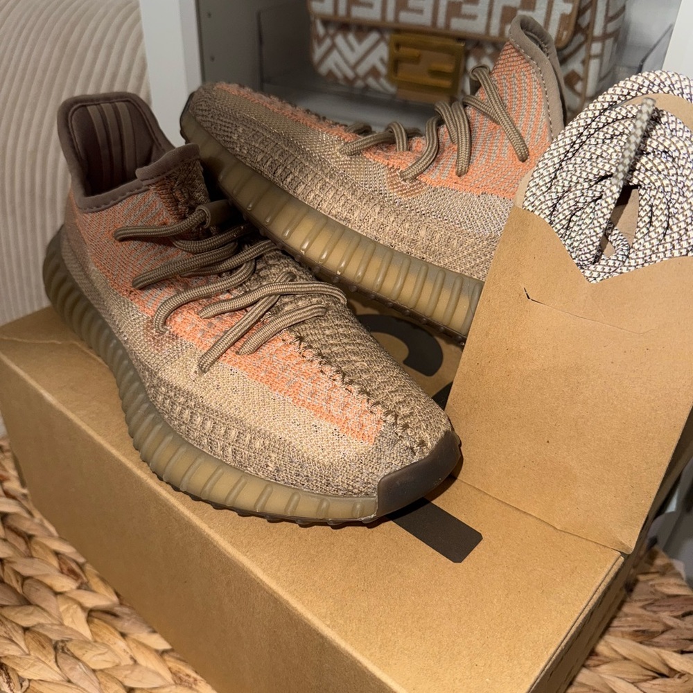Adidas Yeezy Boost 350 V2 in Brown and Orange